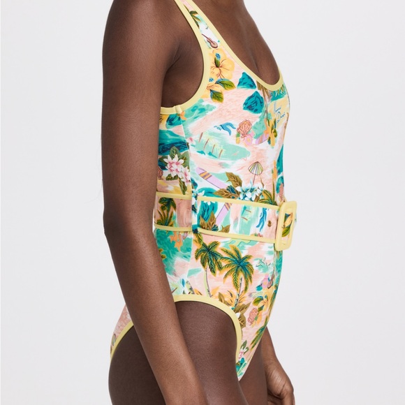 MERMAID POINT Belted Alémais one piece swimsuit size S from Shopbop ☀️💐 - Picture 3 of 10